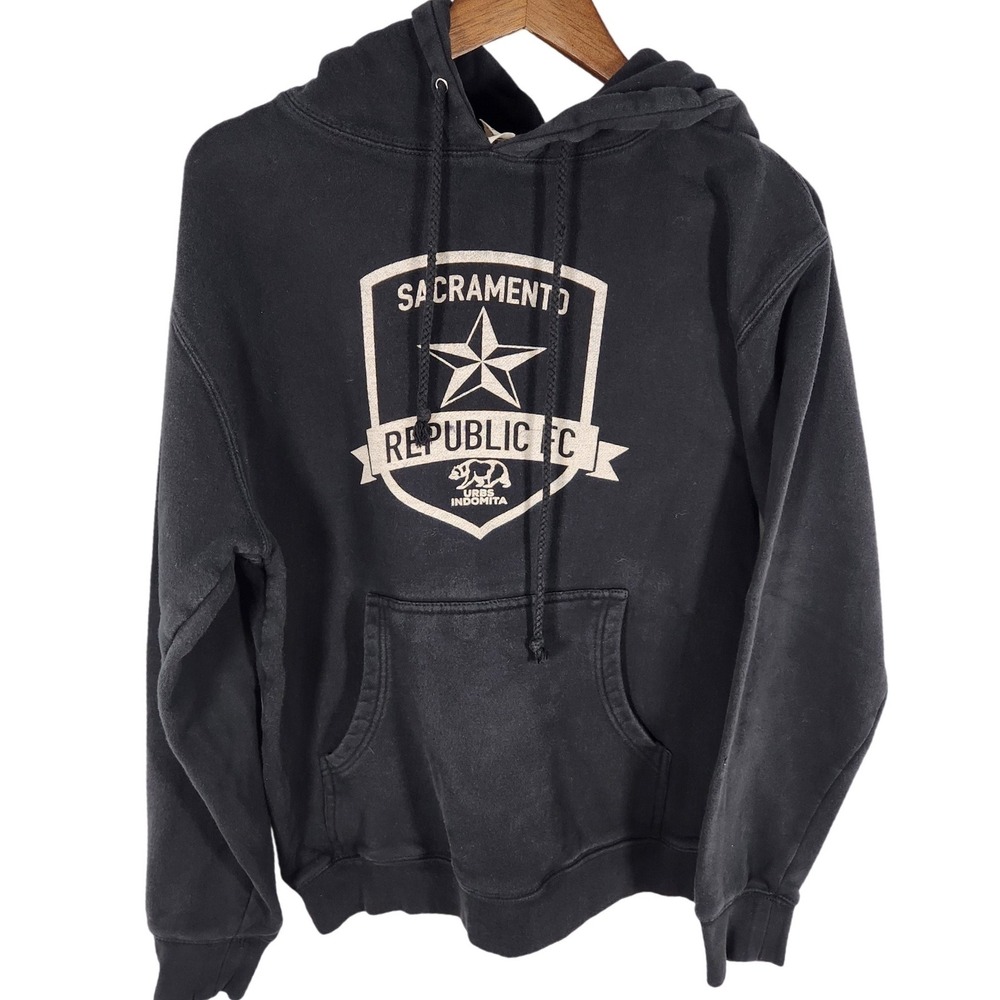 Sacramento Republic FC Soccer Club Black Hoodie Sweatshirt Size Small